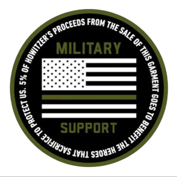 Howitzer Style Men's T-Shirt Freedom Line Military Grunt MFG - Picture 9 of 10